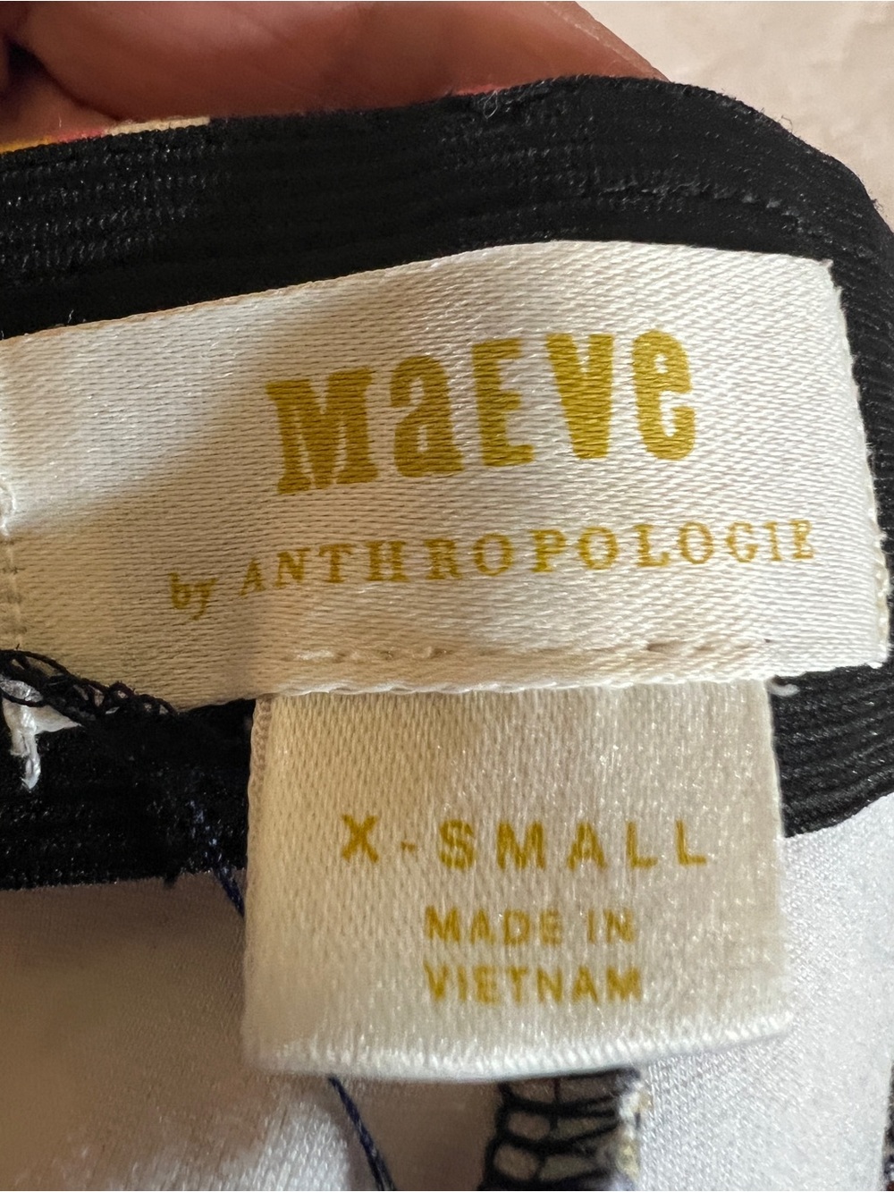 Maeve Anthropologie Floral Geo Crop Flare Knit Pants XS Retro Mod Statement - Picture 4 of 7